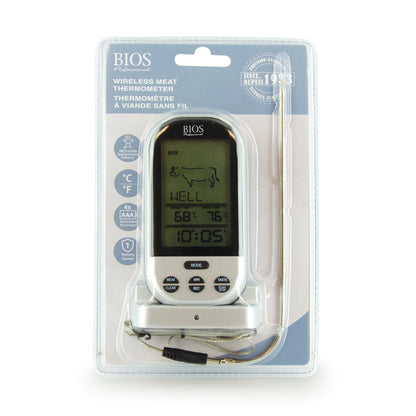 132HC Wireless Pre-programmed Thermometer retail packaging