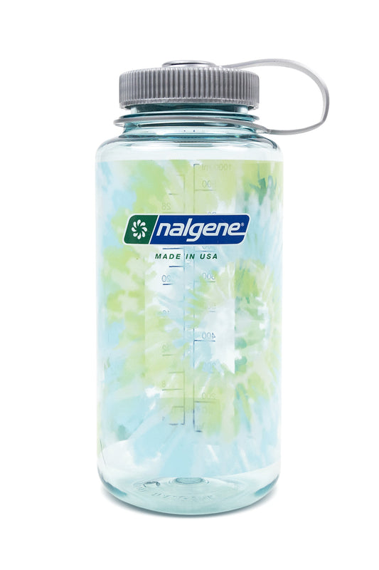 Nalgene 32oz Wide Mouth Seaforam with Platinum Tie-Dye