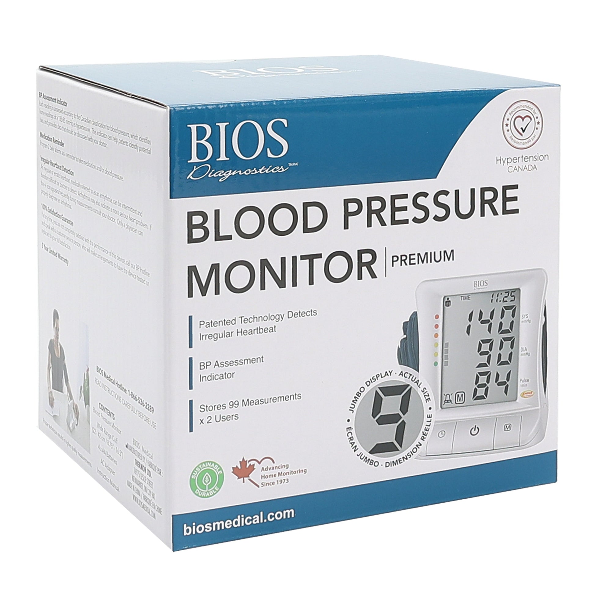 Large Screen Blood Pressure Monitor Packaing Photo