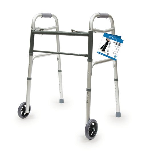 Bios Living Folding Walker with Wheels 56004