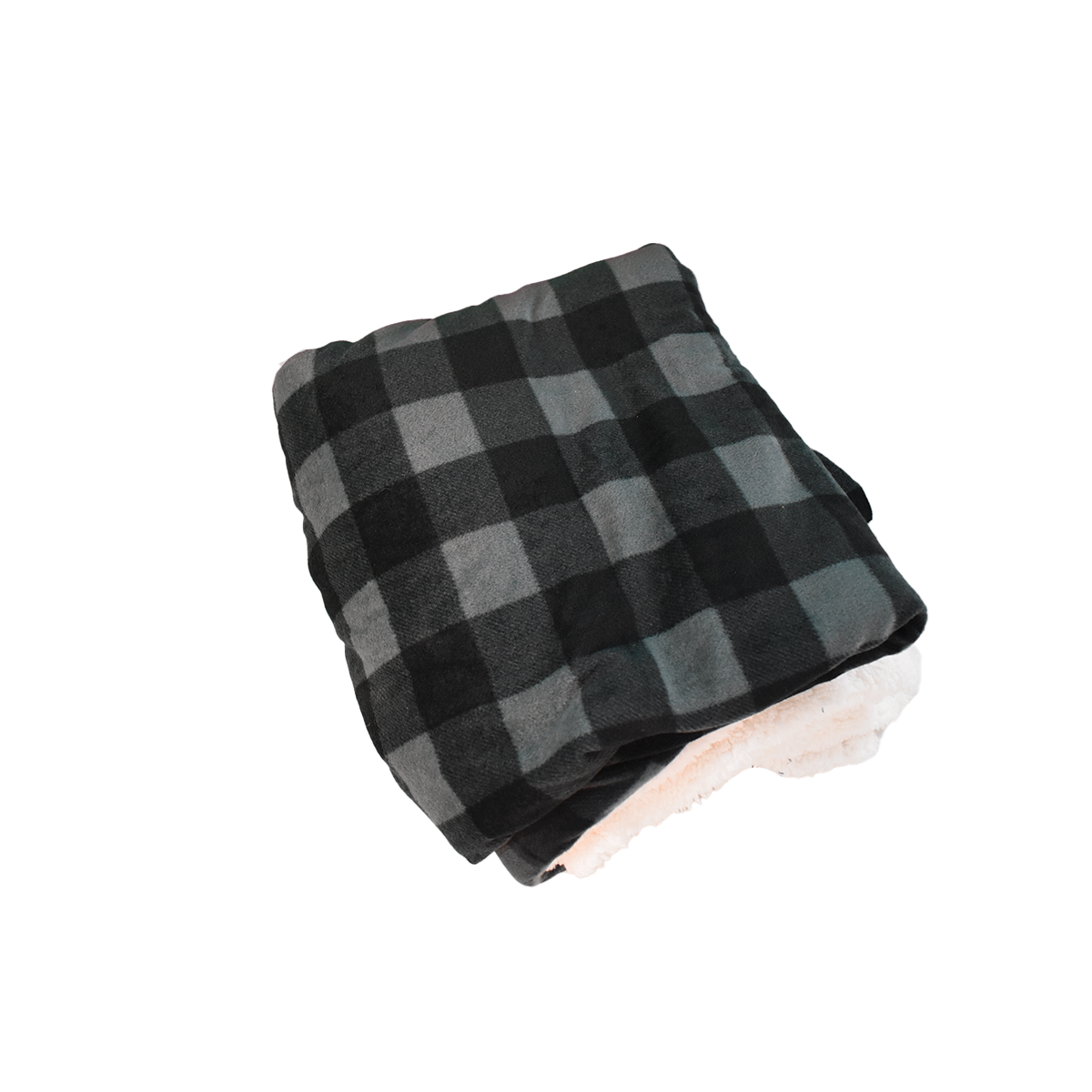 Deluxe Sherpa Throw Blanket- Buffalo Check