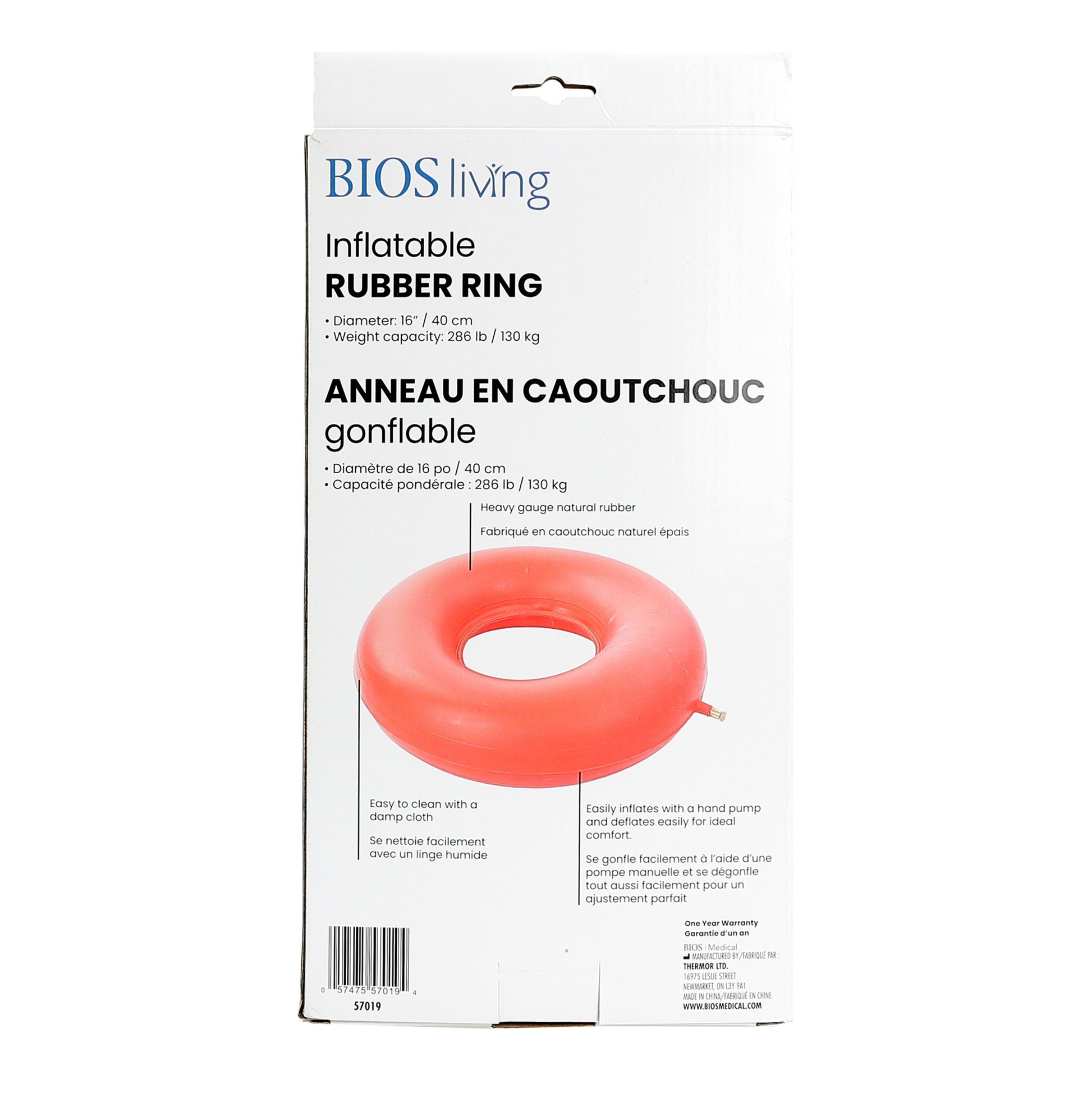 Inflatable Rubber Ring Packaging Back