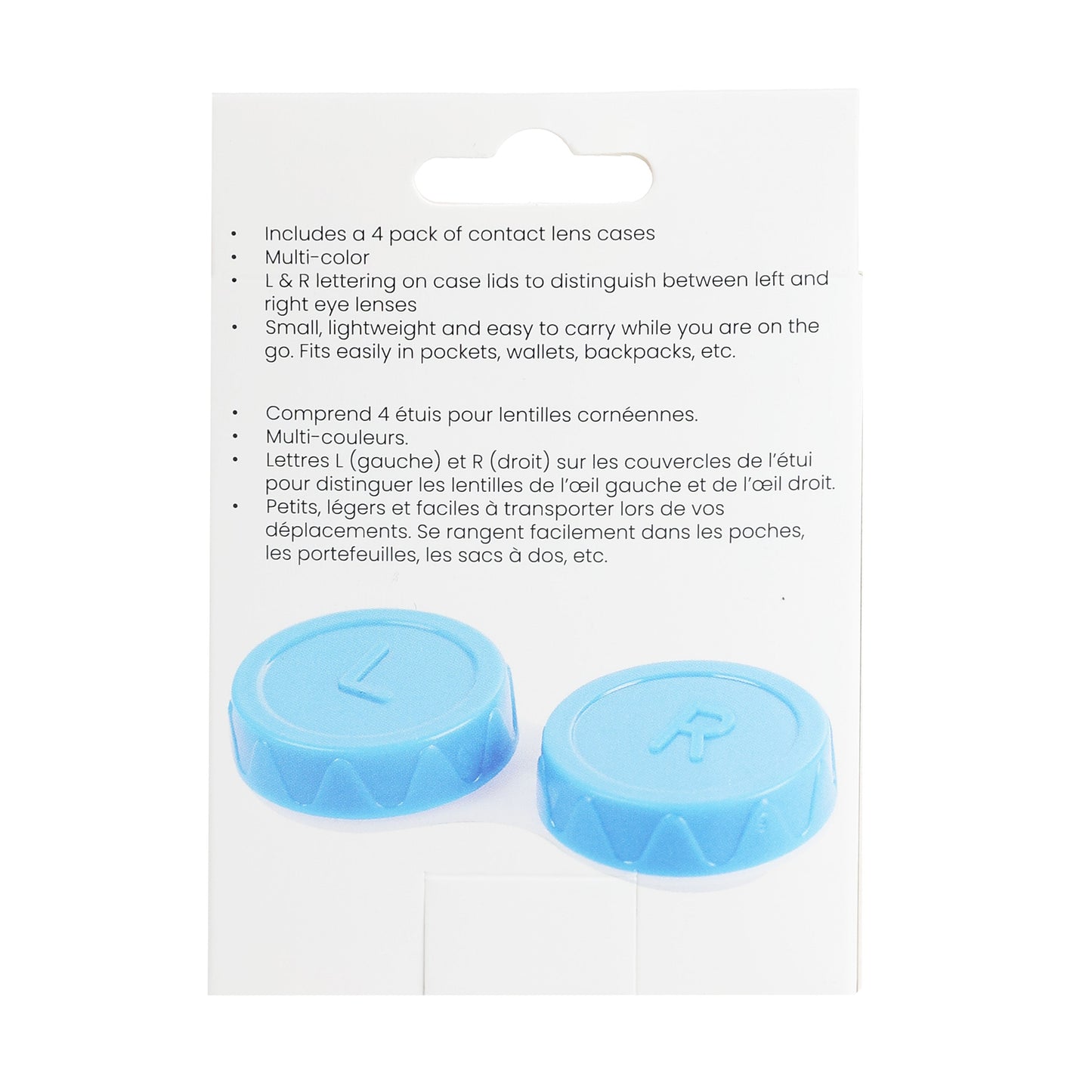 Contact Lens Cases – 4pk Back Pacakging Photo