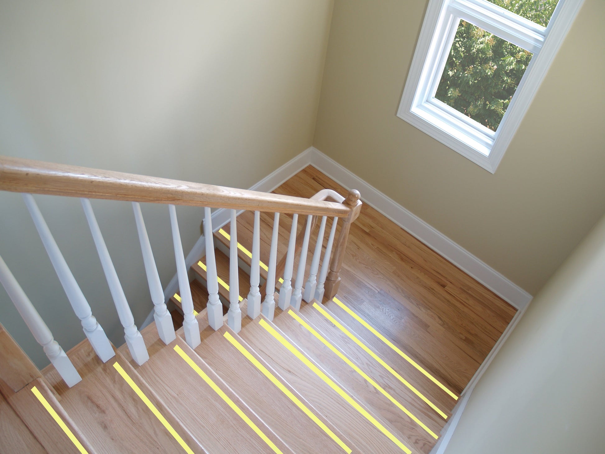 58008 Anti-Glow Tape in use on stair case 