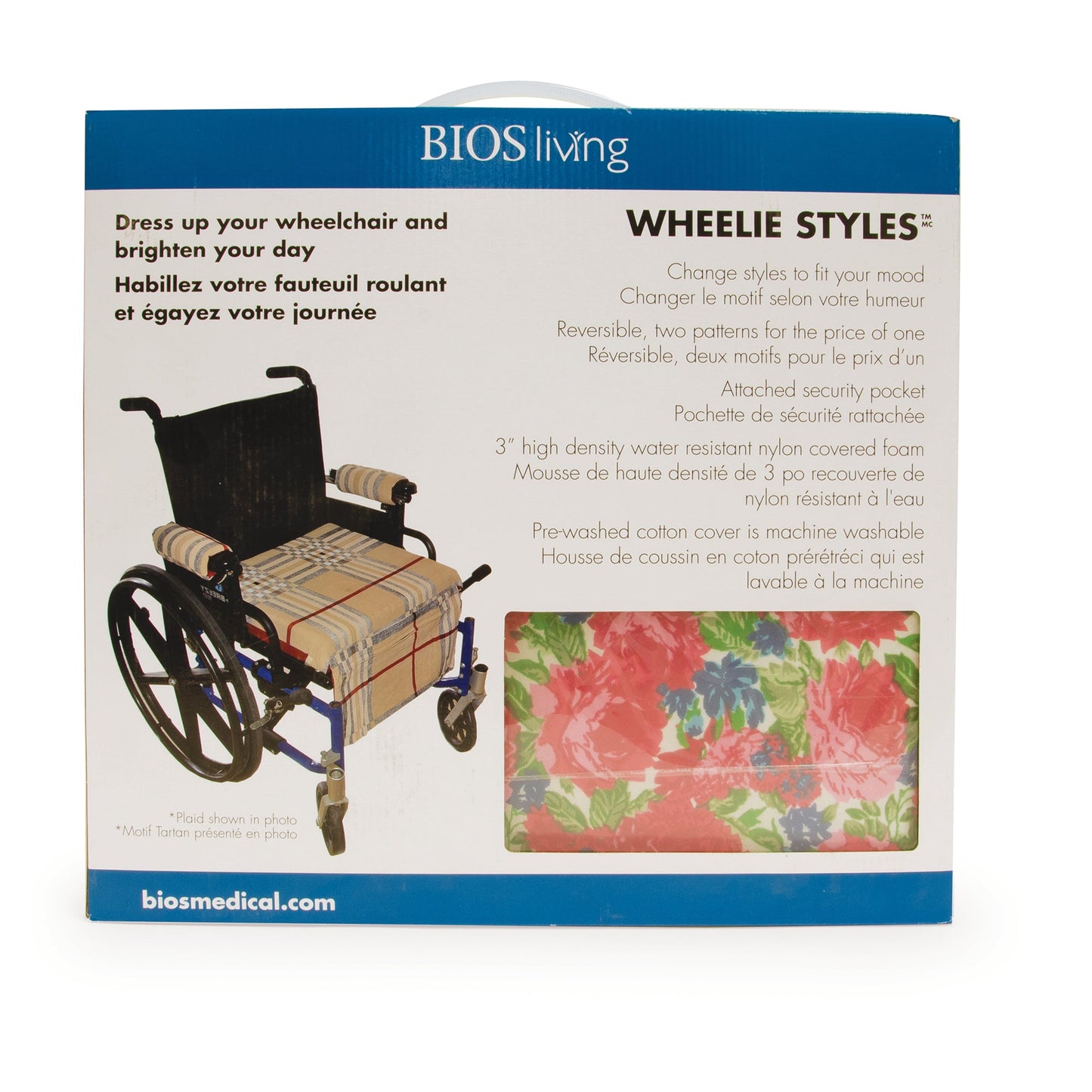 Wheelie ™ Styles Reversible Wheelchair Cushion