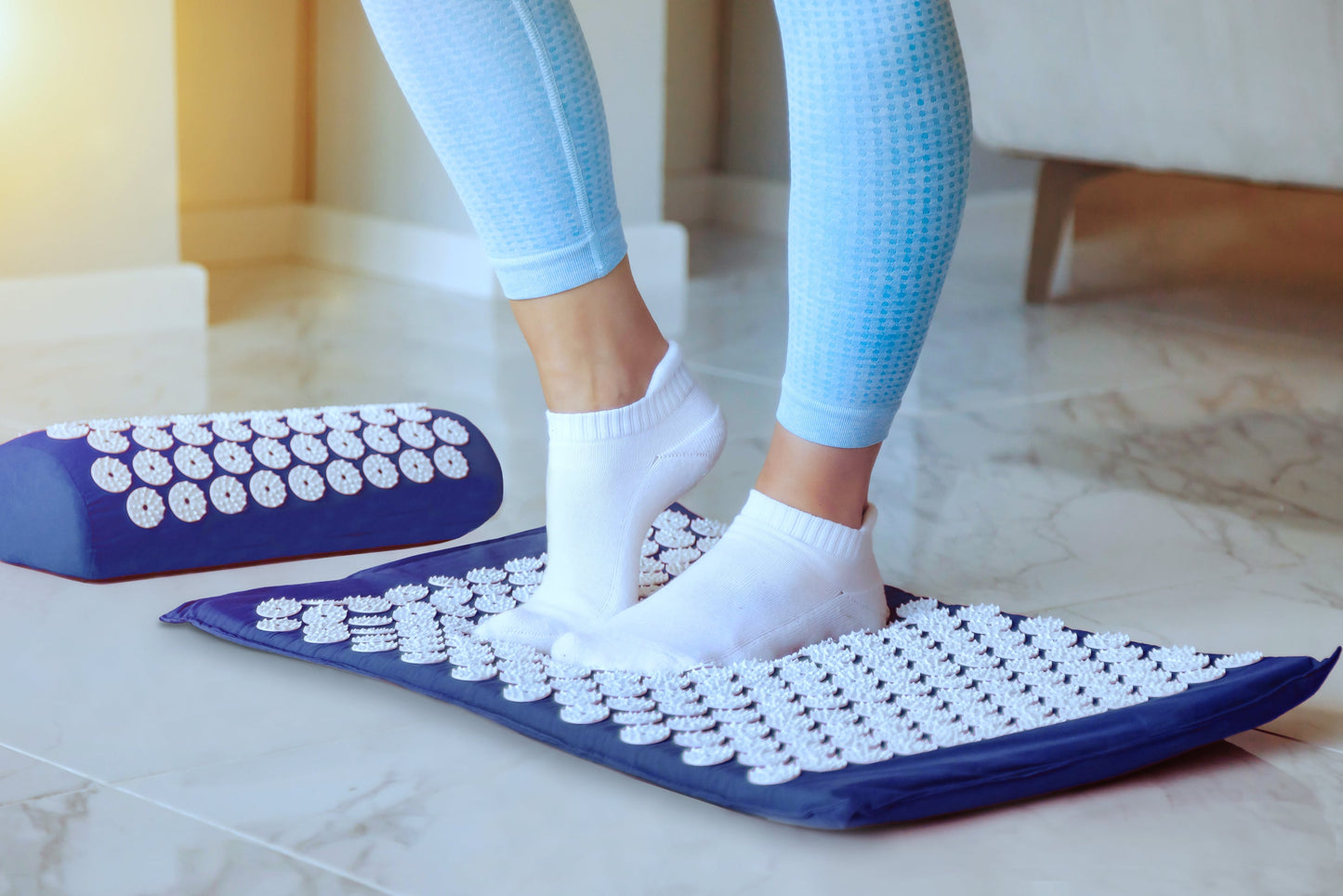 Acupressure Mat and Pillow Set Different Uses Application Photo