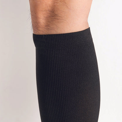 Men's Compression Trouser Socks 20-30 mm Hg, Black Knee Band Highlight Photo