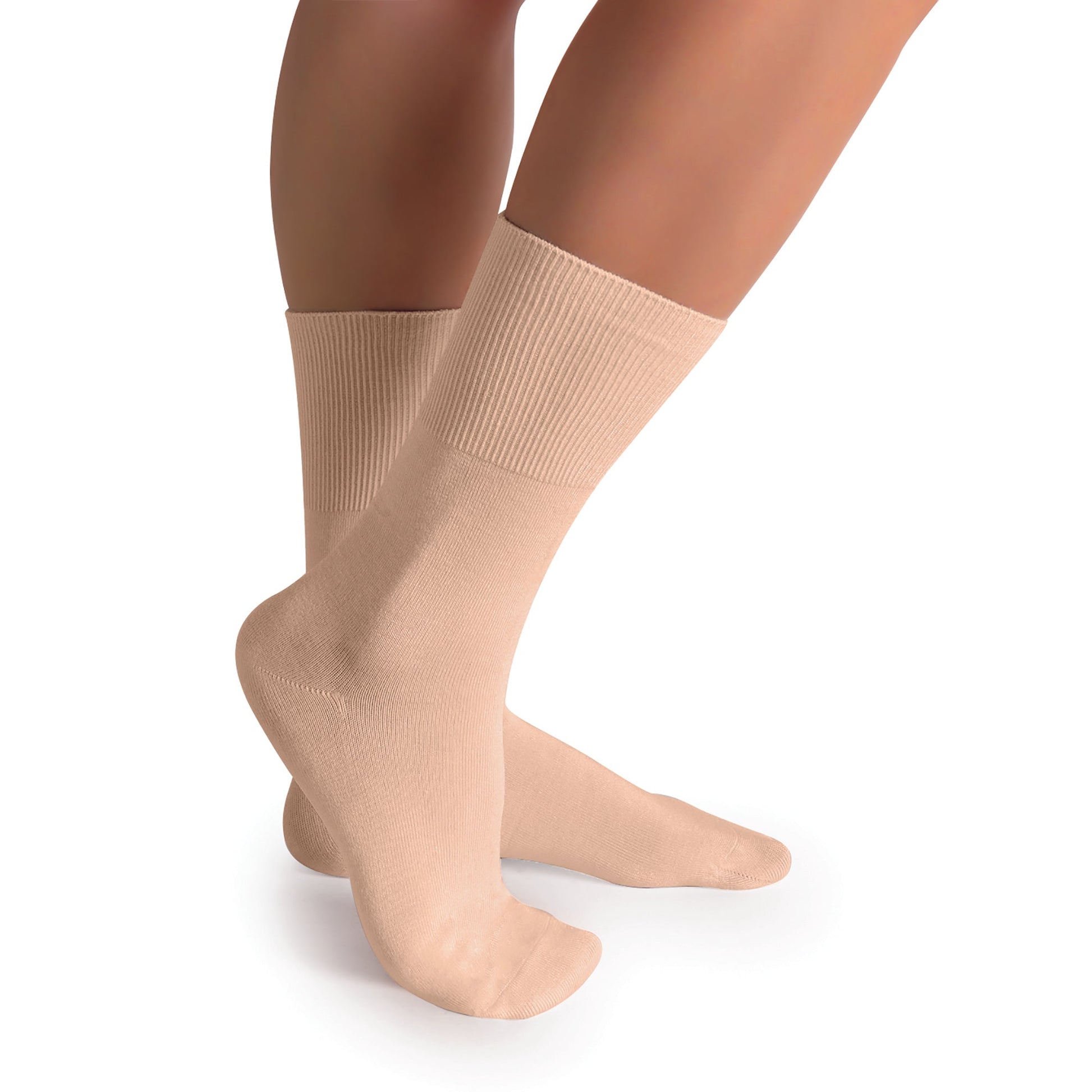 Diabetic Sock - Beige Side Highlight Photo