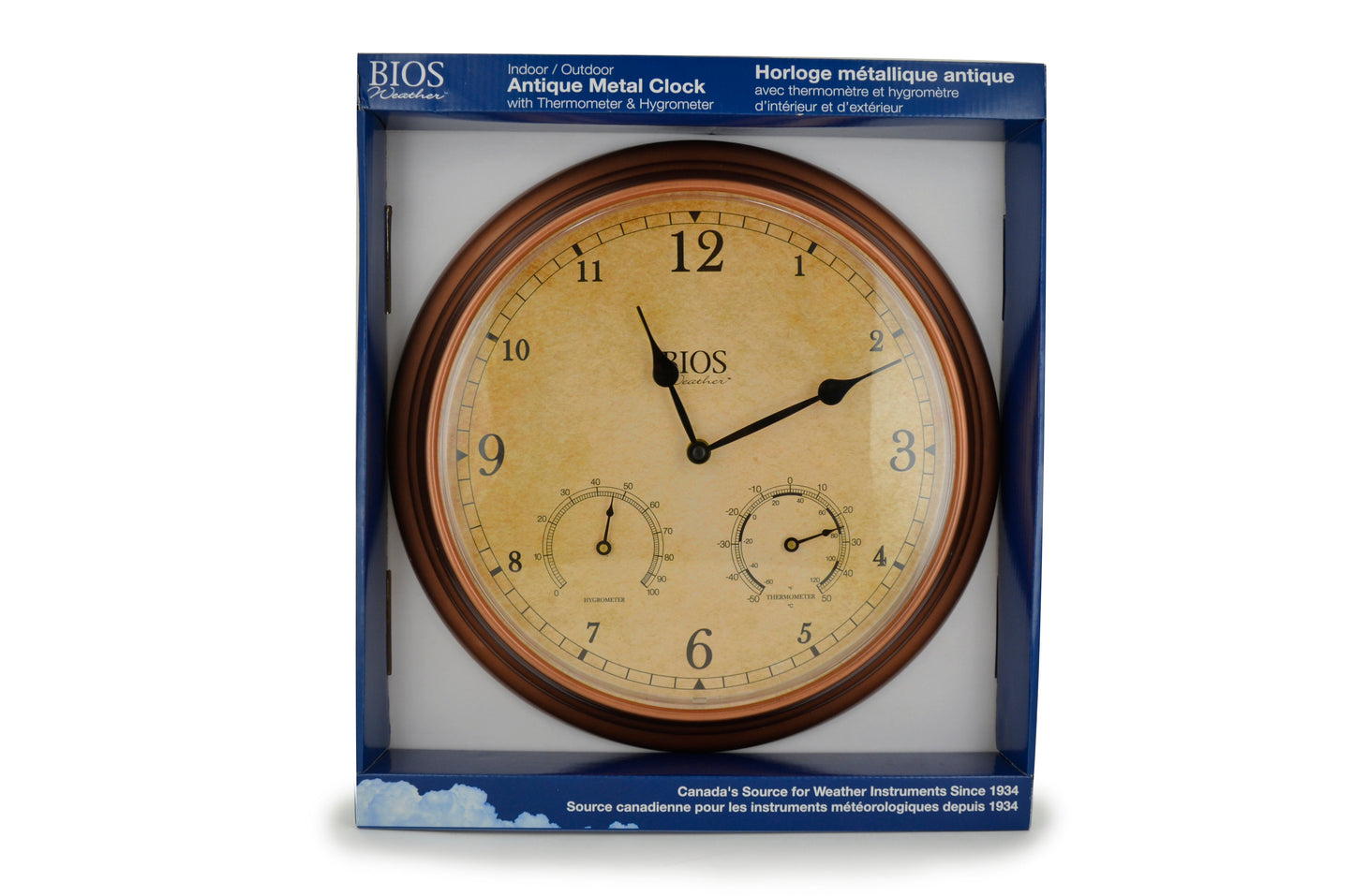 Bios Weather 3-in-1 Outdoor Clock