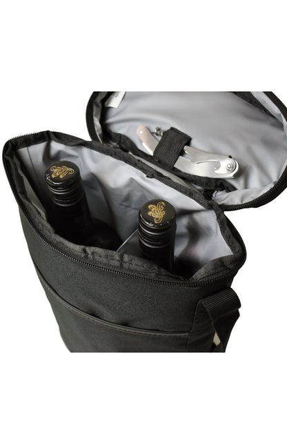 2 Bottle Insulated Cooler with Corkscrew