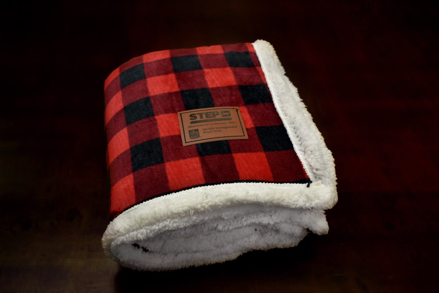 Deluxe Sherpa Throw Blanket- Buffalo Check