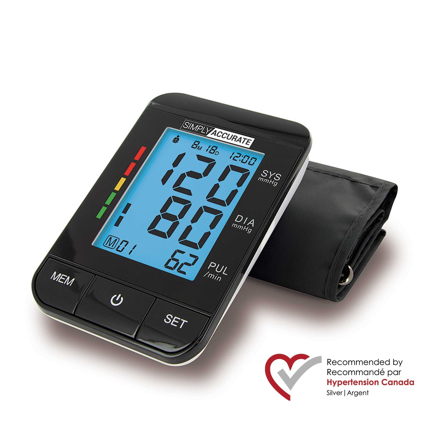 Simply Accurate Premium Plus Automatic Blood Pressure Monitor Device