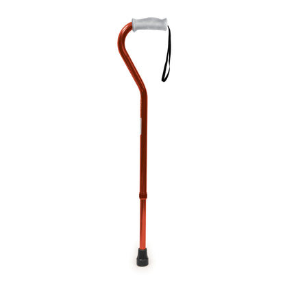 side view of the red offset cane