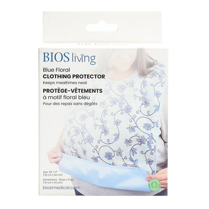 Blue Floral Clothing Protector Front Packagin Image