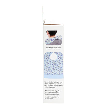 Blue Floral Clothing Protector Side Packaging Image