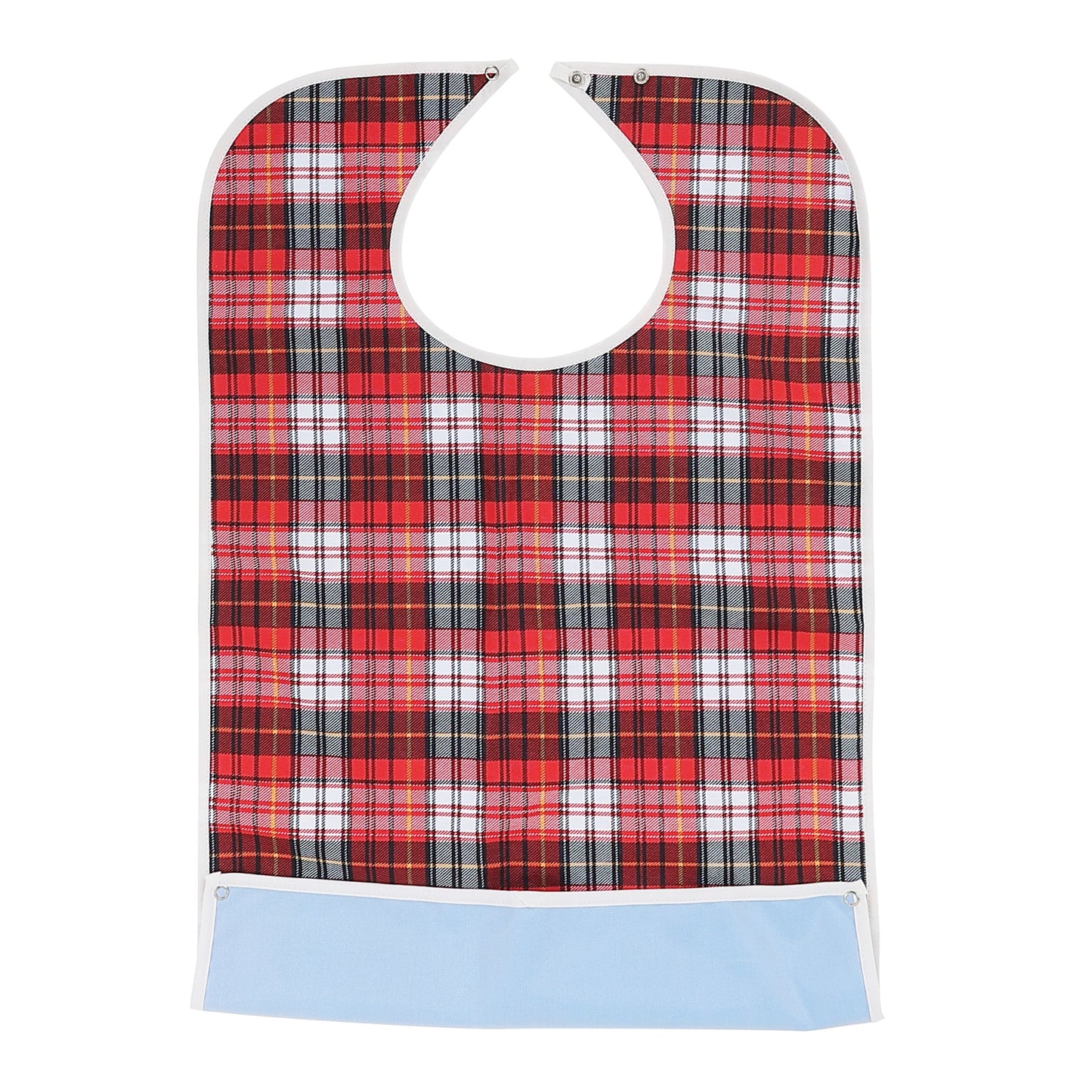 Red Plaid Clothing Protector Crumb Catcher Image