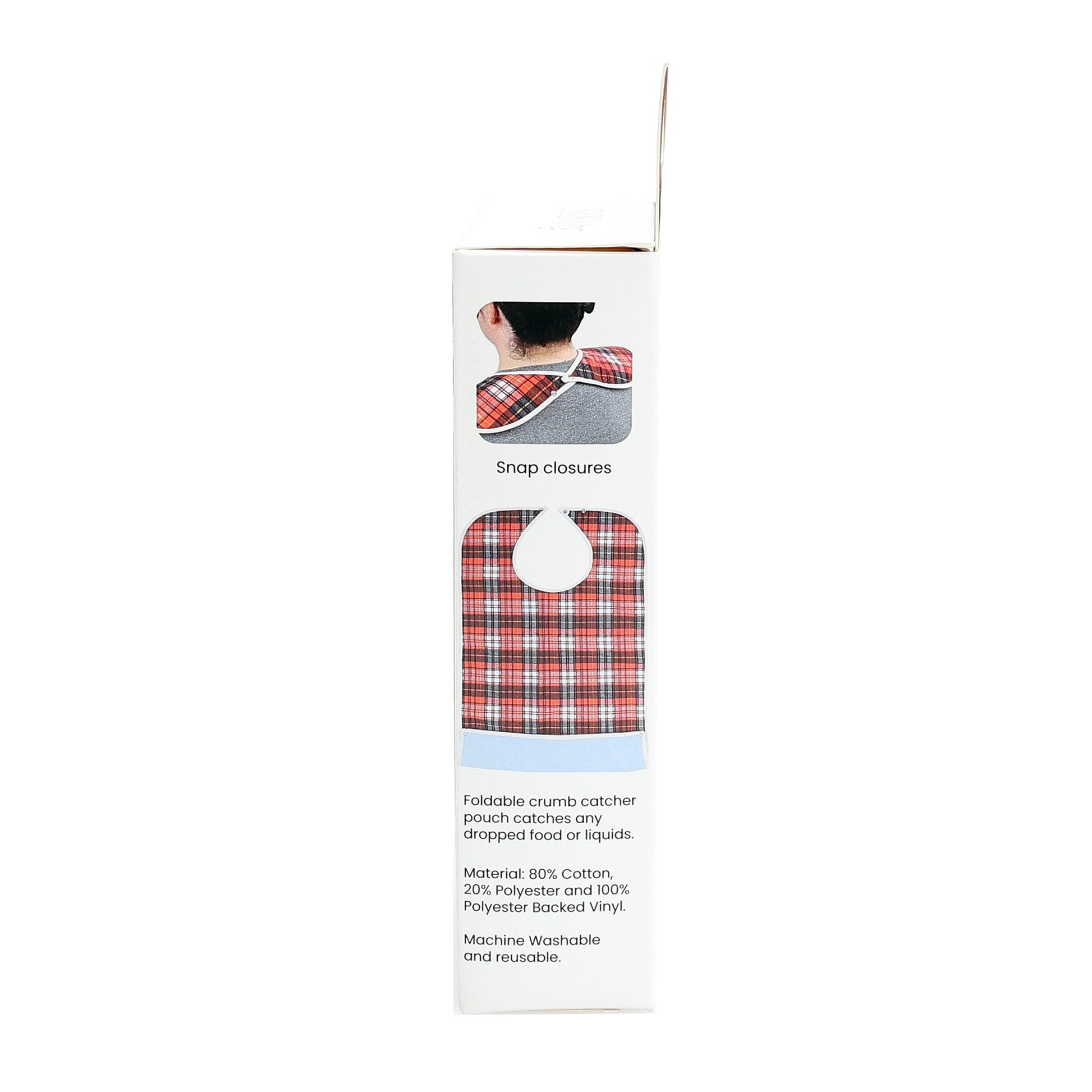 Red Plaid Clothing Protector Side Packaging Image