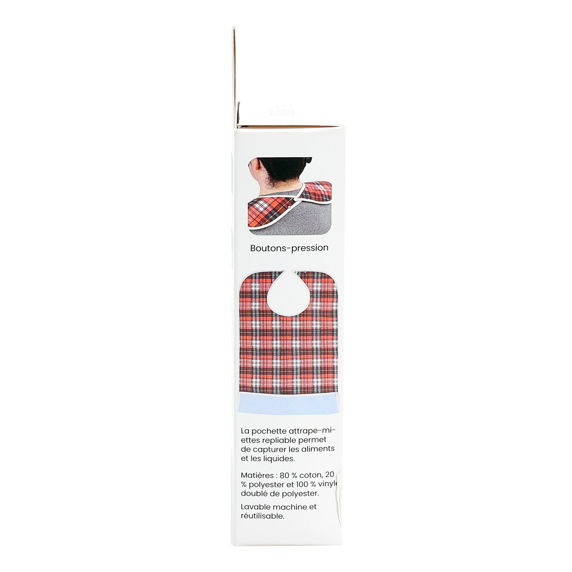 Red Plaid Clothing Protector Side Packaging Image