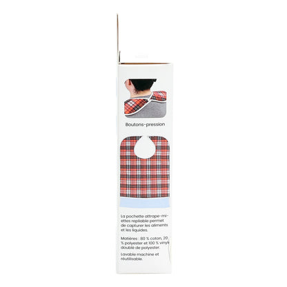 Red Plaid Clothing Protector Side Packaging Image