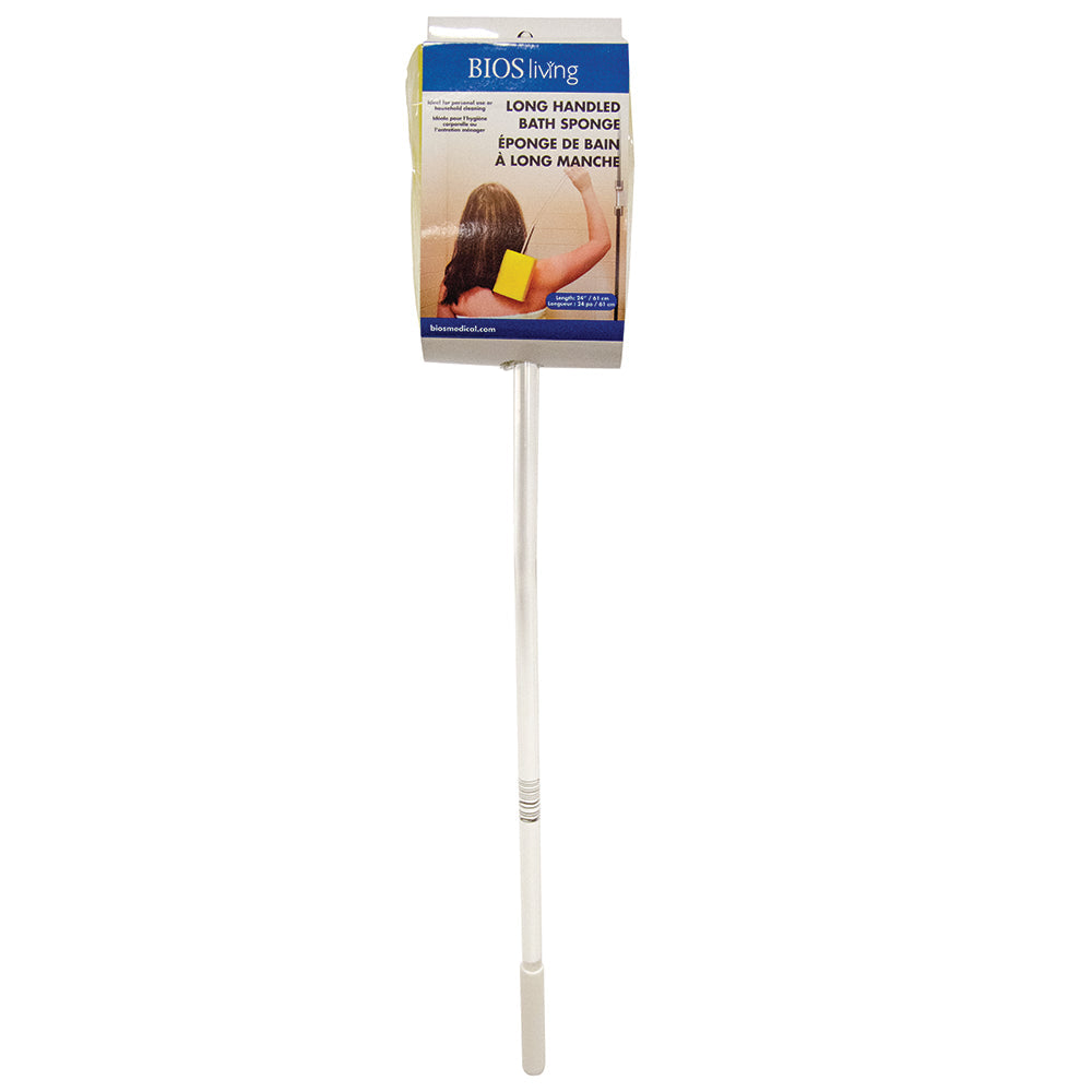 LF357 Long Handled Bath Sponge retail packaging