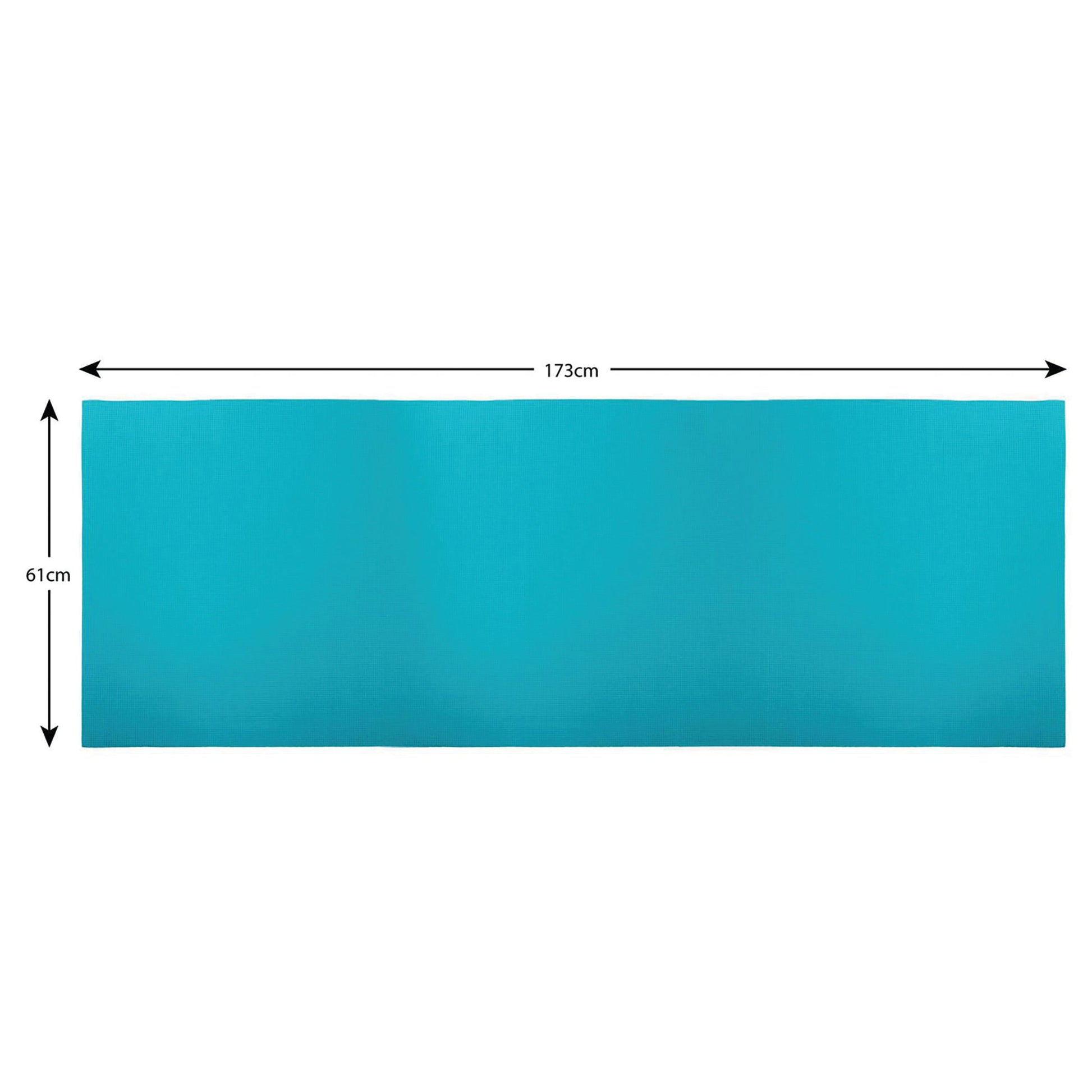 picture of a yoga mat in turquoise