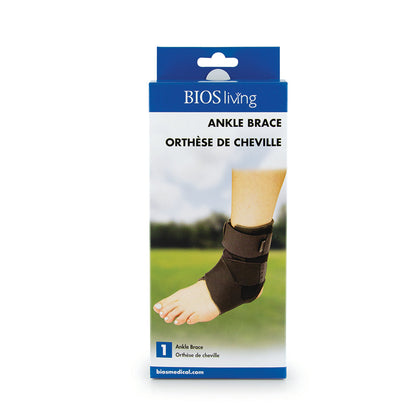 LK048 BIOS Living Ankle Brace retail packaging