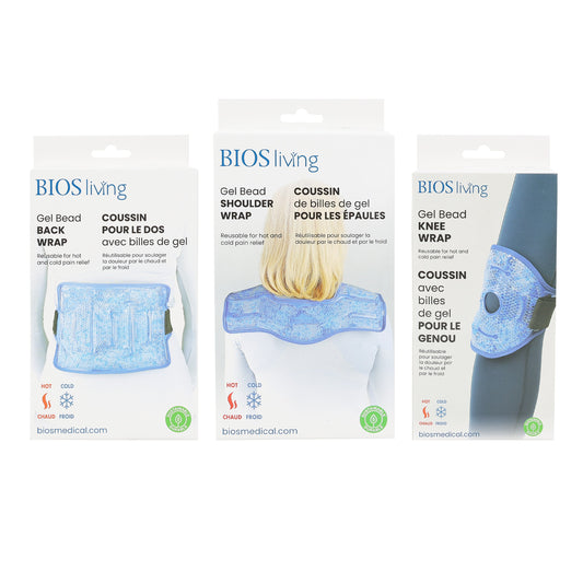 Gel Bead Hot & Cold Bundle with Shoulder, Back and Knee Wraps