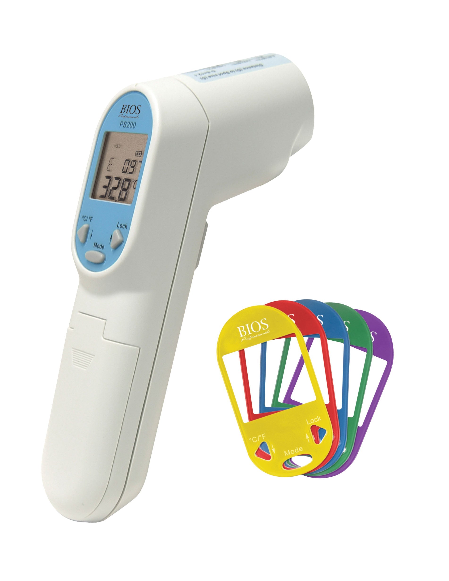 PS200 Infrared Thermometer with 5 coloured face plates