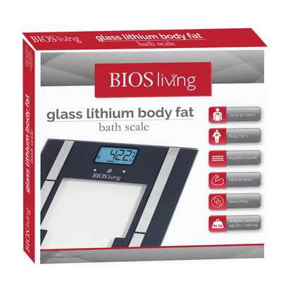 Glass Lithium Body Fat Scale