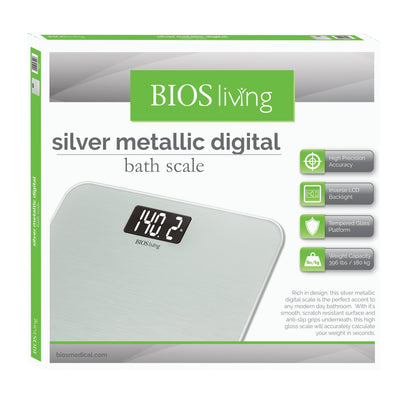 Bios Living Silver Metallic Digital Scale