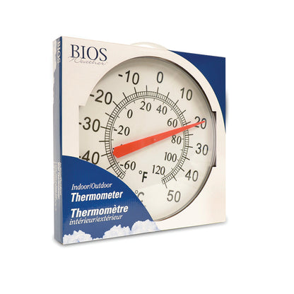 TR605 12" / 30 cm Dial Weather Thermometer Package