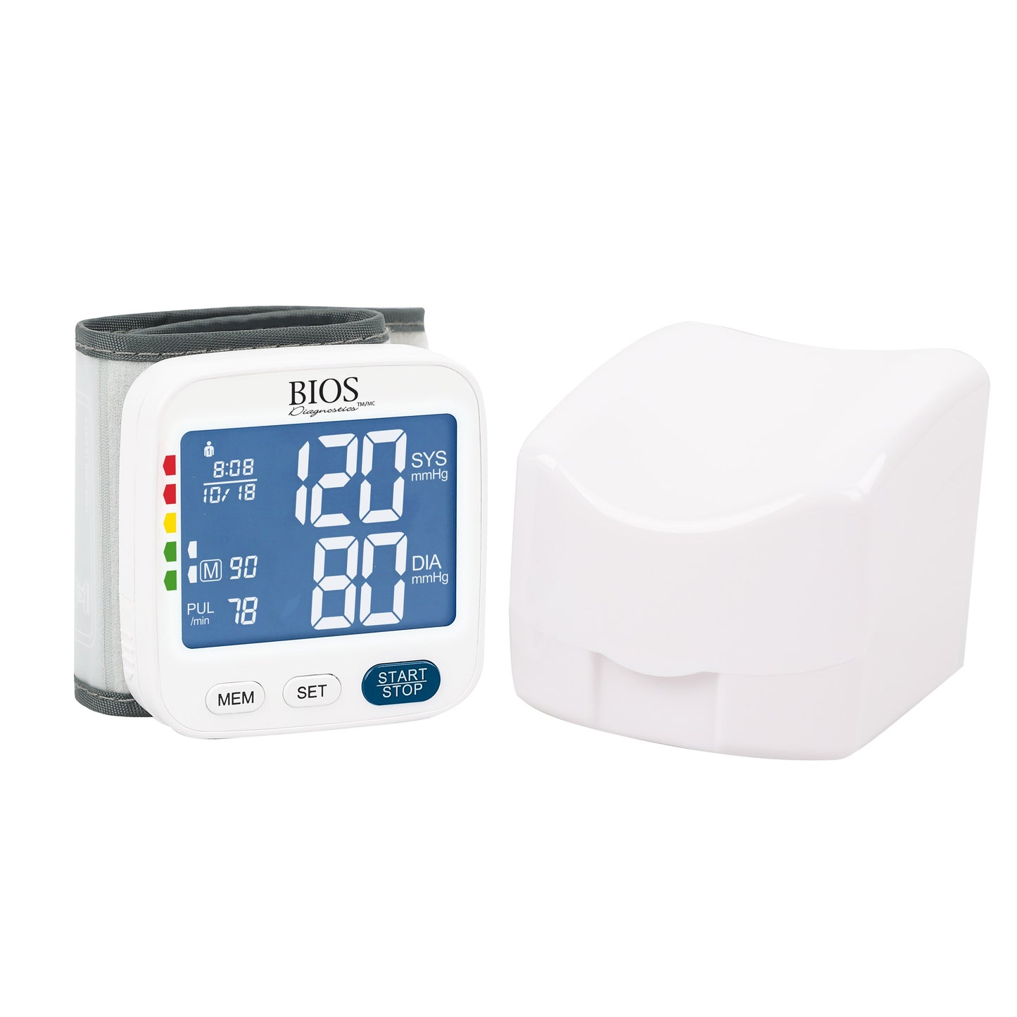 Wrist Blood Pressure Monitor and Case